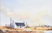 COTTAGE BY THE SEA by Yide Vinck at Ross's Online Art Auctions