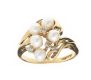 14CT GOLD DIAMOND AND PEARL RING at Ross's Online Art Auctions