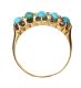 MID-CARAT GOLD TURQUOISE RING at Ross's Online Art Auctions