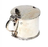 STERLING SILVER MUSTARD POT at Ross's Online Art Auctions