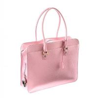 
ASPINAL OF LONDON PINK LEATHER COMPUTER BAG at Ross's Online Art Auctions