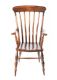 ELM RAIL BACK COUNTRY ARMCHAIR at Ross's Online Art Auctions