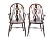 PAIR OF OAK WINDSOR ARMCHAIRS at Ross's Online Art Auctions