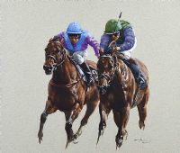 NECK & NECK, ASCOT by Graham Isom at Ross's Online Art Auctions