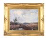 DONKEY & TURF CART BY THE RIVER by William Gibbs Mackenzie ARHA at Ross's Online Art Auctions