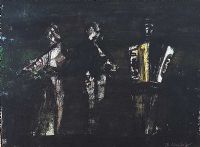 BAND OF THREE by J.B. Vallely at Ross's Online Art Auctions