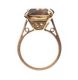 VINTAGE 9CT GOLD RING SET WITH SMOKY QUARTZ at Ross's Online Art Auctions