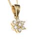 9CT GOLD DIAMOND FLORAL CLUSTER NECKLACE at Ross's Online Art Auctions