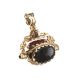 9CT GOLD MULTI-GEMSTONE SWIVEL FOB at Ross's Online Art Auctions