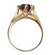 9CT GOLD RED STONE RING at Ross's Online Art Auctions