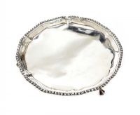 SILVER CARD TRAY at Ross's Online Art Auctions