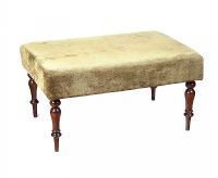 LARGE UPHOLSTERED STOOL at Ross's Online Art Auctions