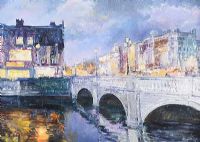 O'CONNELL BRIDGE, DUBLIN by Tetyana Tsaryk at Ross's Online Art Auctions