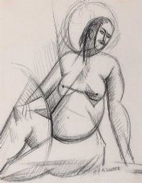 SEATED NUDE by French School at Ross's Online Art Auctions