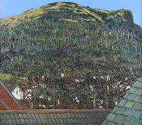HOUSE & TREES, CAVEHILL BELFAST by Catherine McWilliams RUA at Ross's Online Art Auctions
