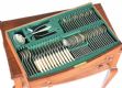 MAHOGANY CASED CANTEEN OF SILVER CUTLERY at Ross's Online Art Auctions