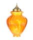 AMBER GLASS HALL LANTERN at Ross's Online Art Auctions