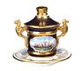 SPODE COVERED CUP & STAND at Ross's Online Art Auctions