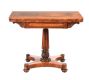 WILLIAM IV ROSEWOOD  TURN OVER LEAF CARD TABLE at Ross's Online Art Auctions
