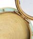 GUILLOCHE ENAMEL SILVER GILT POWDER COMPACT WITH MIRROR at Ross's Online Art Auctions