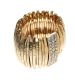 COSTUME GOLD-TONE CRYSTAL-SET RING IN A RETRO STYLE at Ross's Online Art Auctions