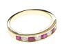 18CT GOLD RUBY AND DIAMOND BAND at Ross's Online Art Auctions