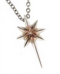 CLOGAU STERLING SILVER STAR PENDANT AND CHAIN at Ross's Online Art Auctions