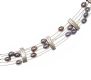 KREUCHAUFF DESIGN STERLING SILVER BLACK PEARL NECKLACE AND EARRING SUITE at Ross's Online Art Auctions