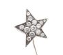 CHANEL FINE JEWELLERY 18CT WHITE GOLD DIAMOND COMET STICK PIN at Ross's Online Art Auctions