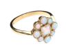 9CT GOLD OPAL CLUSTER RING at Ross's Online Art Auctions