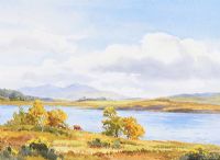 GRAZING BY THE LOUGH SHORE by Robert Egginton at Ross's Online Art Auctions
