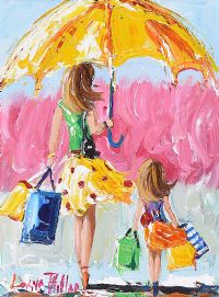 SHOPPING WITH MUM by Lorna Millar at Ross's Online Art Auctions