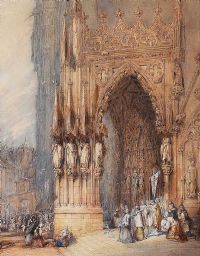RATISBONE CATHEDRAL by Edward S. Cole at Ross's Online Art Auctions