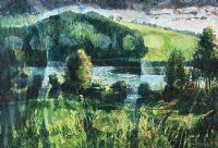 FROM TYRONE GUTHRIE HOUSE, ANNAGHMAKERRIG, COUNTY MONAGHAN by Joseph McWilliams PPRUA at Ross's Online Art Auctions