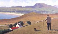 WALKING IN THE GLENS by Gregory Moore at Ross's Online Art Auctions