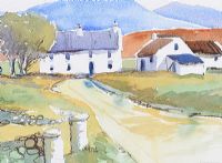 FARMHOUSE IN THE MOURNES by Desmond Turner RUA at Ross's Online Art Auctions