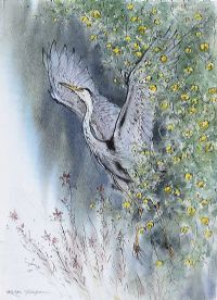 HERON TAKING OFF by Ralph Thompson at Ross's Online Art Auctions