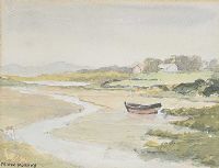 BEACHED BOAT by Frank Murphy at Ross's Online Art Auctions