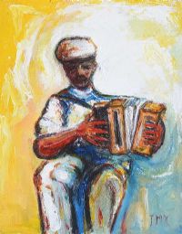 THE MALIN BOX PLAYER by James McCann at Ross's Online Art Auctions
