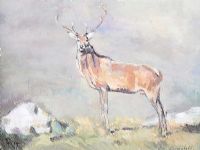 THE COUNTY DOWN STAG by Con Campbell at Ross's Online Art Auctions