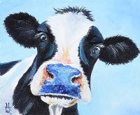 CURIOUS COW II by Irish School at Ross's Online Art Auctions