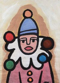 CLOWN by Markey Robinson at Ross's Online Art Auctions