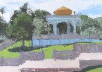 TOMB OF SULTAN BOLKIAH, BRUNEI by Colin Watson RUA at Ross's Online Art Auctions