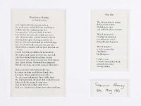 BLACKBERRY PICKING & SLOE GIN, TWO POEMS by Seamus Heaney at Ross's Online Art Auctions