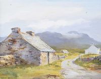 DONEGAL COTTAGES by Robert Egginton at Ross's Online Art Auctions