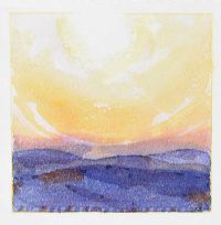 LANDSCAPE WITH SUNSET by Colin Middleton RHA RUA at Ross's Online Art Auctions