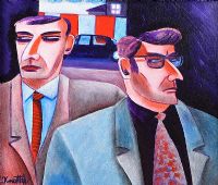 THE BODYGUARDS by Graham Knuttel at Ross's Online Art Auctions