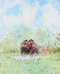 THE HUNT by Desmond Murrie at Ross's Online Art Auctions