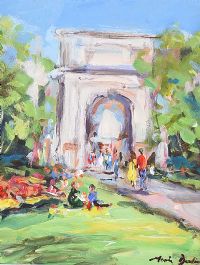 FUSILIERS ARCH, DUBLIN by Marie Devlin at Ross's Online Art Auctions