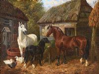 THE FARMYARD by John Frederick Herring JNR at Ross's Online Art Auctions